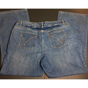 Venezia Women’s 20/4 Average Jeans‎ Stretch Flare Red Triangle